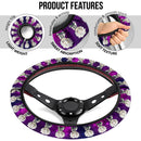 Sanemi Shinazugawa Demon Slayer Anime Premium Custom Car Steering Wheel Cover 1 Nearkii