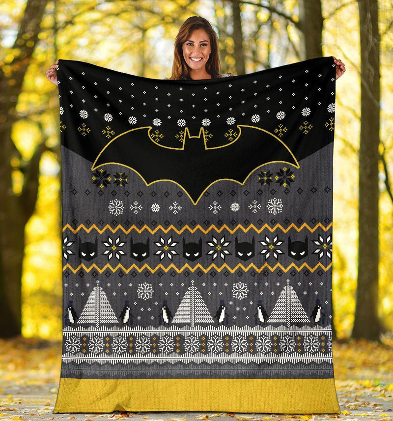 Batman Art Ugly Christmas Custom Blanket Home Decor Nearkii