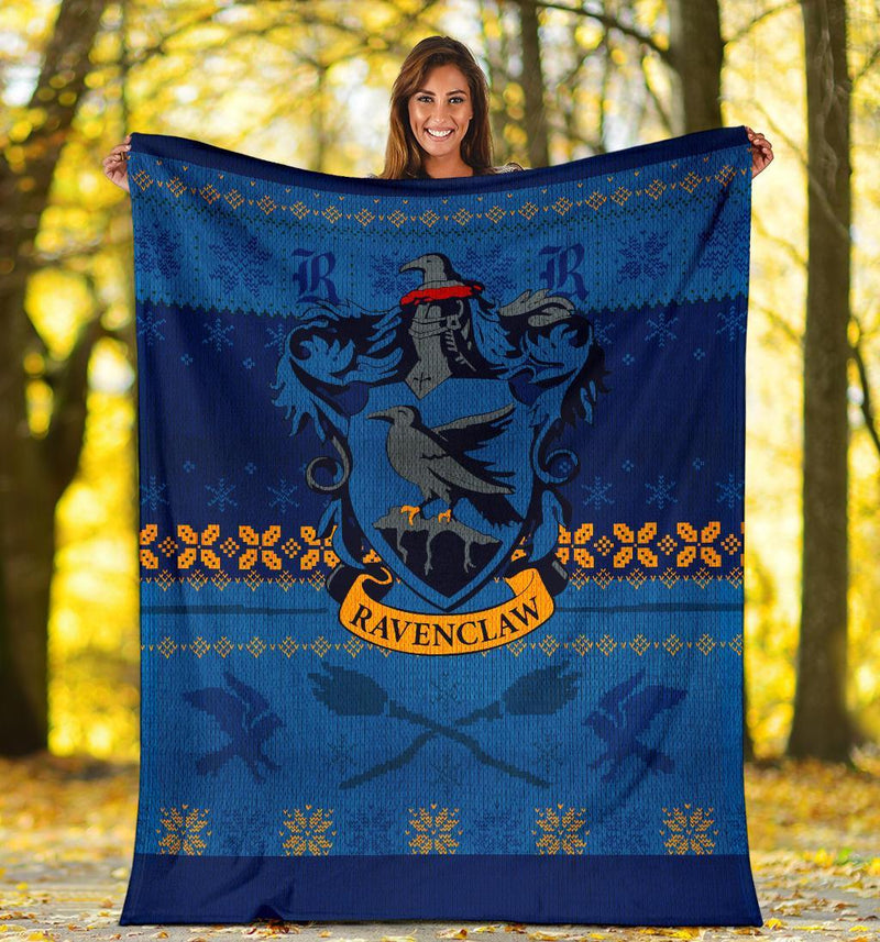 Harry Potter Ravenclaw Art Ugly Christmas Custom Blanket Home Decor Nearkii