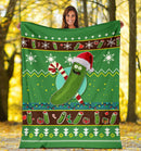 Green Pickle Rick Christmas Christmas Blanket Amazing Gift Idea Nearkii
