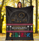 Harry Potter Rd Rather Stay At Hogwarts Ugly Christmas Custom Blanket Home Decor Nearkii