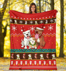 Red Bull Dog Christmas Blanket Amazing Gift Idea Nearkii