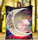 Darling In The Franxx Hiro And Zero Two Love You To The Moon Galaxy Premium Blanket Nearkii