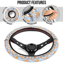Corgi Cute Print Christmas Premium Custom Car Steering Wheel Cover Nearkii