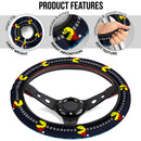 Pacman Funny Christmas Premium Custom Car Steering Wheel Cover Nearkii