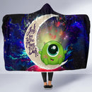 Cute Mike Monster Inc Love You To The Moon Galaxy Economy Hooded Blanket Nearkii