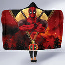 Deadpool Darkness Zipper Economy Hooded Blanket Nearkii