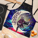 Anime Girl Soul Eater Love You To The Moon Galaxy Custom Apron Best Gift For Anyone Who Loves Cooking Nearkii