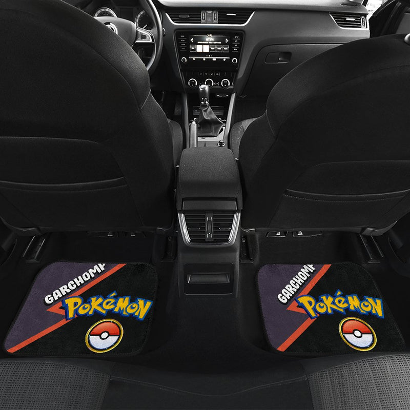 Garchomp Car Floor Mats Custom Anime Pokemon Car Interior Accessories Nearkii