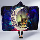 Pikachu Horro Love You To The Moon Galaxy 2 Economy Hooded Blanket Nearkii