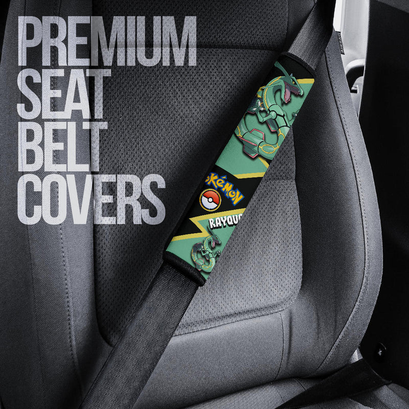 Rayquaza car seat belt covers Anime Pokemon Custom Car Accessories Nearkii