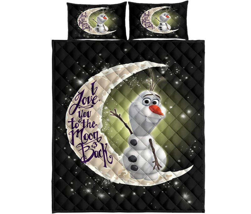 Olaf To The Moon Quilt Bed Sets Nearkii