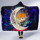 Hinata haikyuu Love You To The Moon Galaxy Economy Hooded Blanket Nearkii