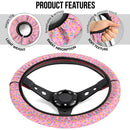 Pink Donut Premium Car Steering Wheel Cover Nearkii
