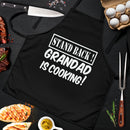 Stand Back Grandad Is Cooking BBQ Cooking Novelty Custom Apron Best Gift For Anyone Who Loves Cooking