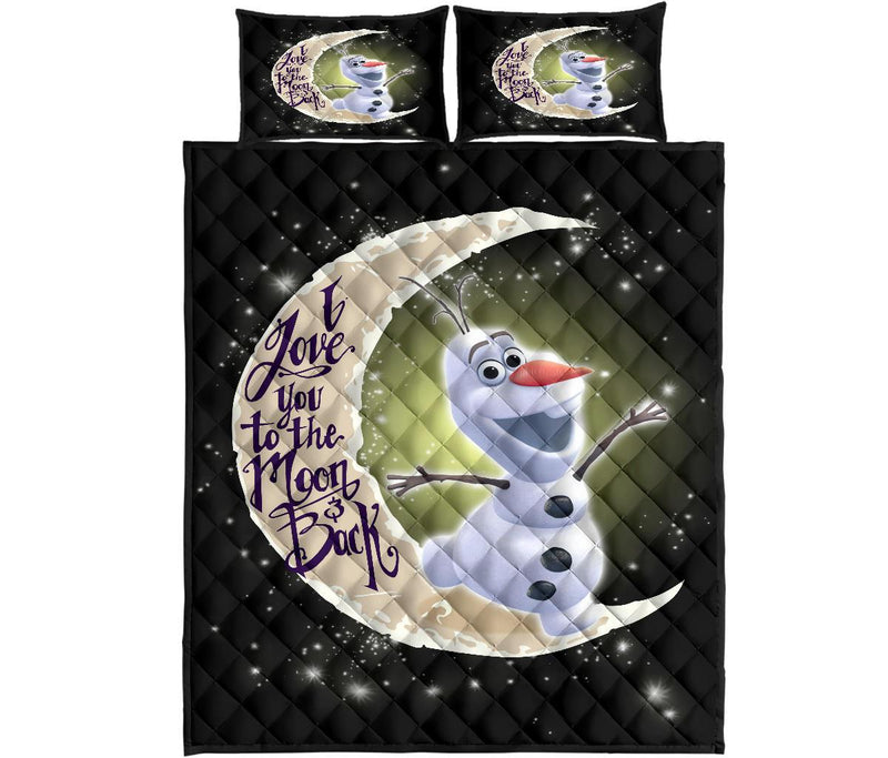 Olaf To The Moon New Quilt Bed Sets Nearkii