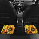 Butterfly Yellow Sunflower Car Floor Mats Car Accessories Nearkii