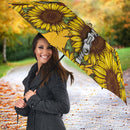 Turtle Sunflower Zipper Umbrella Nearkii
