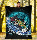 Tomioka Giyuu Demon Slayer Moonlight Premium Blanket Nearkii