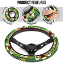 Baby Yoda Cute Christmas Premium Custom Car Steering Wheel Cover Nearkii