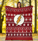 The Flash Art Ugly Christmas Custom Blanket Home Decor Nearkii
