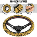 Tiger Golden Premium Car Steering Wheel Cover Nearkii