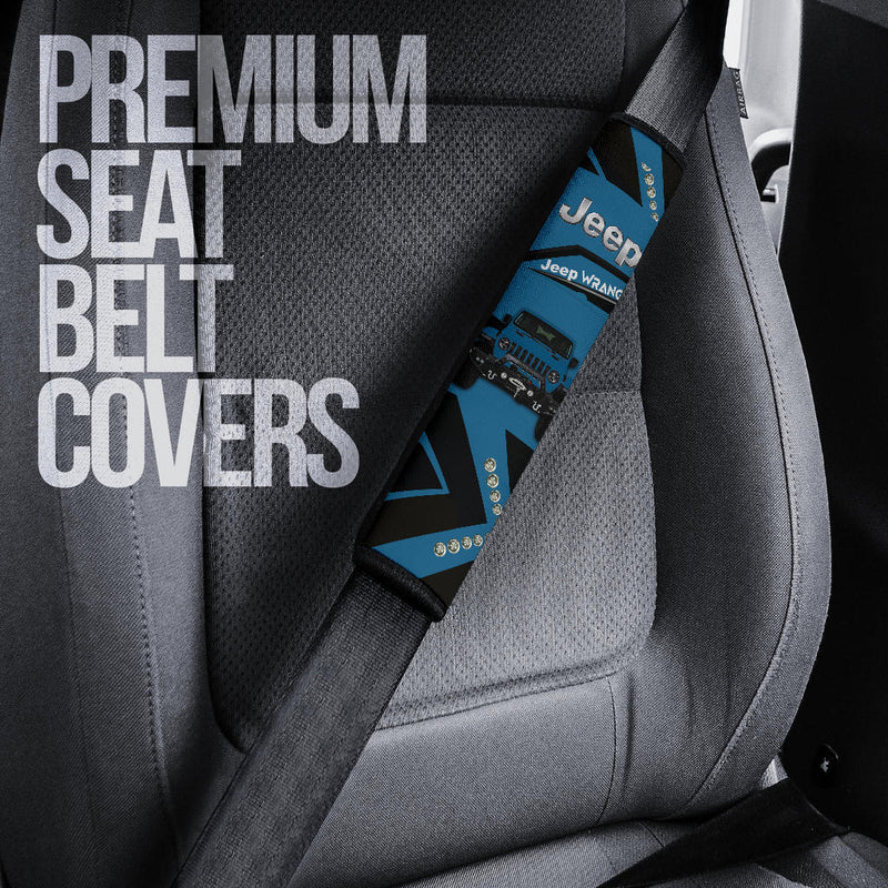 Blue Jeep Car Seat Belt Cover Custom Car Accessories Nearkii
