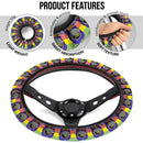Baby Yoda Rainbow Car Steering Wheel Cover Nearkii