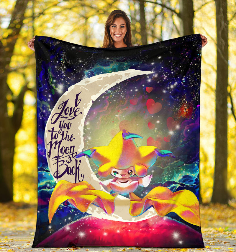 Jirachi Pokemon Love You To The Moon Galaxy Blanket Nearkii