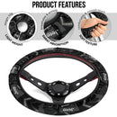 Black Jeep Car Steering Wheel Cover Nearkii
