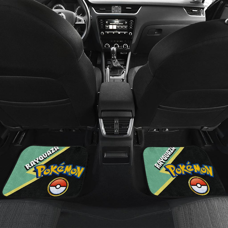 Rayquaza Car Floor Mats Custom Anime Pokemon Car Interior Accessories Nearkii