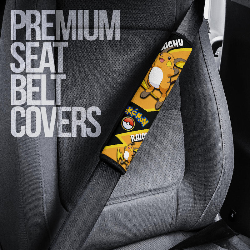 Raichu car seat belt covers Anime Pokemon Custom Car Accessories Nearkii