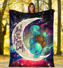 Squirtle Pokemon Love You To The Moon Galaxy Blanket Nearkii