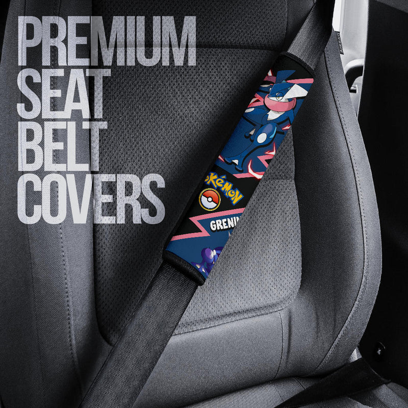 Greninja car seat belt covers Anime Pokemon Custom Car Accessories Nearkii