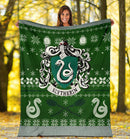 Harry Potter Slytherin Art Ugly Christmas Custom Blanket Home Decor Nearkii