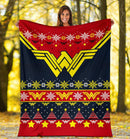 Wonder Woman Art Ugly Christmas Custom Blanket Home Decor Nearkii