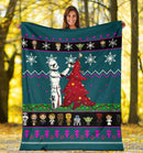 Starwars Blue Christmas Blanket Amazing Gift Idea Nearkii