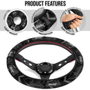 Grey Jeep Car Steering Wheel Cover Nearkii