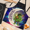Hulk And Loki Love You To The Moon Galaxy Custom Apron Best Gift For Anyone Who Loves Cooking