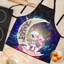 Pokemon Couple Mew Mewtwo Love You To The Moon Galaxy Custom Apron Best Gift For Anyone Who Loves Cooking