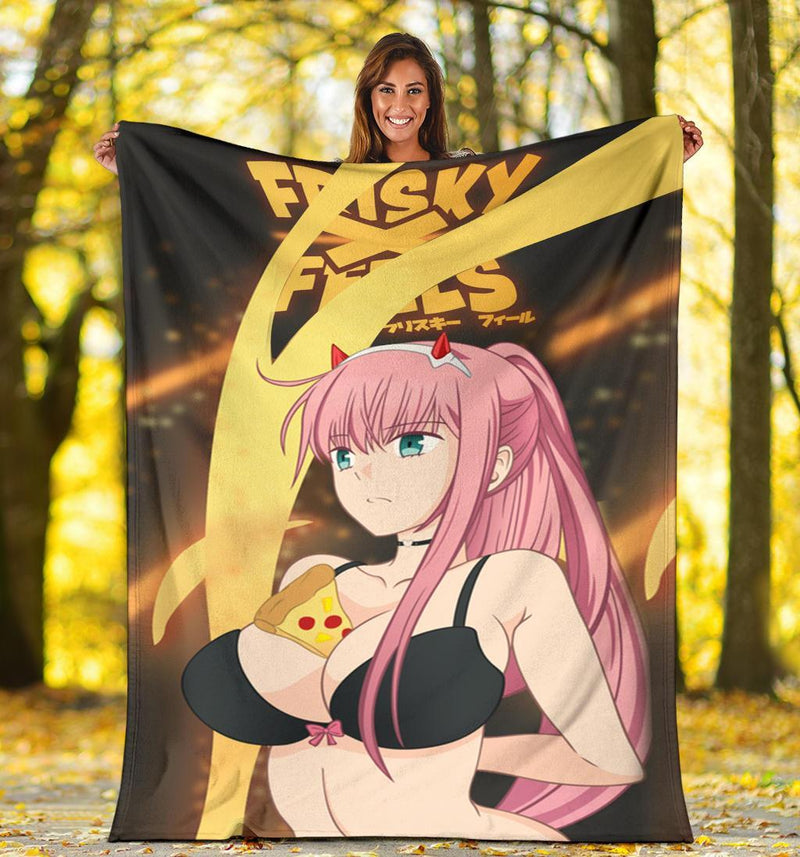 Zero Two Anime Girl Premium Blanket Nearkii