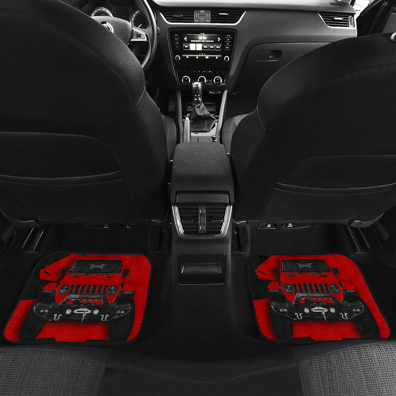 Red Jeep Car Floor Mats Car Accessories Nearkii