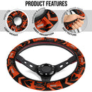 Orange Jeep Car Steering Wheel Cover Nearkii