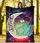Bulbasaur Couple Pokemon Love You To The Moon Galaxy Blanket Nearkii