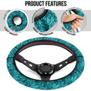 Ocence Blue Premium Car Steering Wheel Cover Nearkii