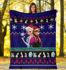 Blue Frozen Christmas Blanket Amazing Gift Idea Nearkii