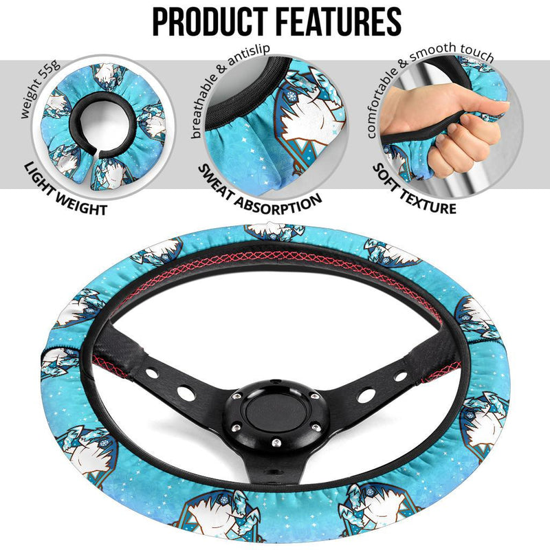 Glastrier Pokemon Car Steering Wheel Cover Nearkii