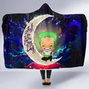 Zoro One Piece Love You To The Moon Galaxy Economy Hooded Blanket Nearkii