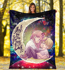 Chainsaw Man Denji X Power Love You To The Moon Galaxy Blanket Nearkii