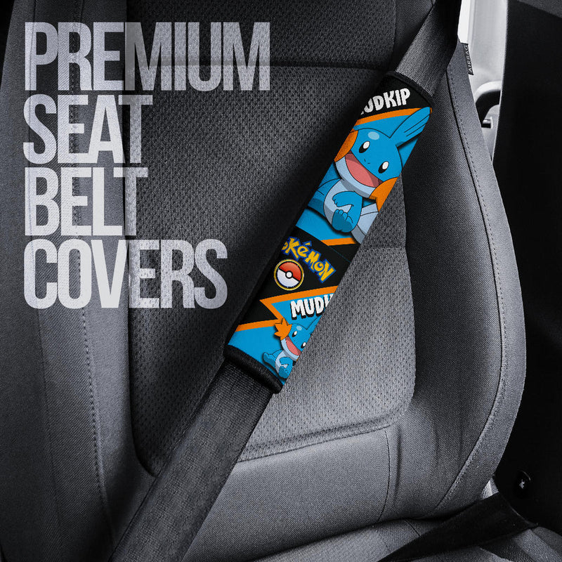 Mudkip car seat belt covers Anime Pokemon Custom Car Accessories Nearkii